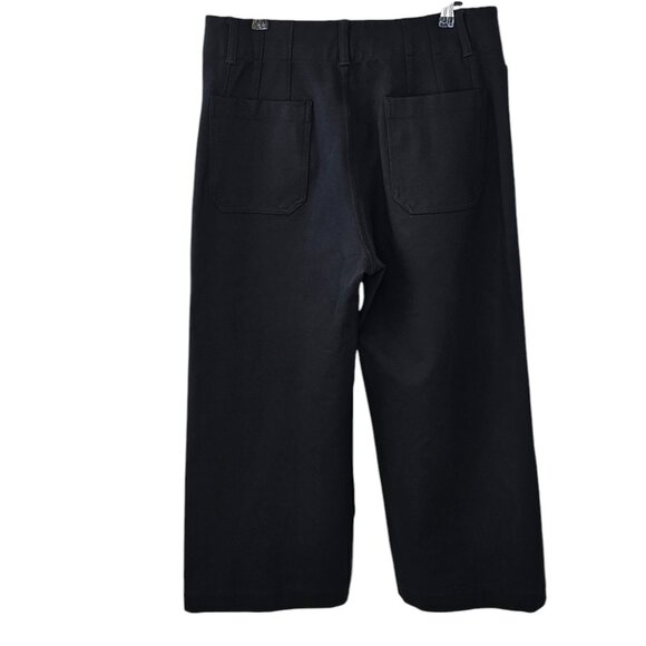 Anthropologie Maeve The Colette Pants, Cropped, Black, High Rise, Stretch, Sz 31 - Picture 2 of 8